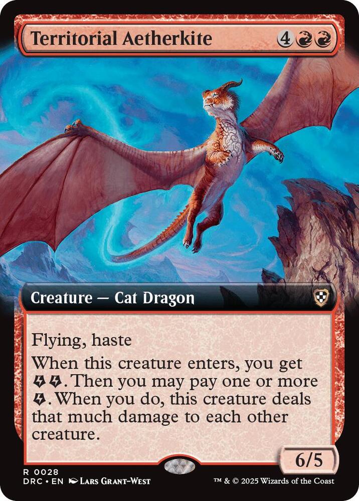 Territorial Aetherkite 28/187 (Commander: Aetherdrift)  - Extended Art