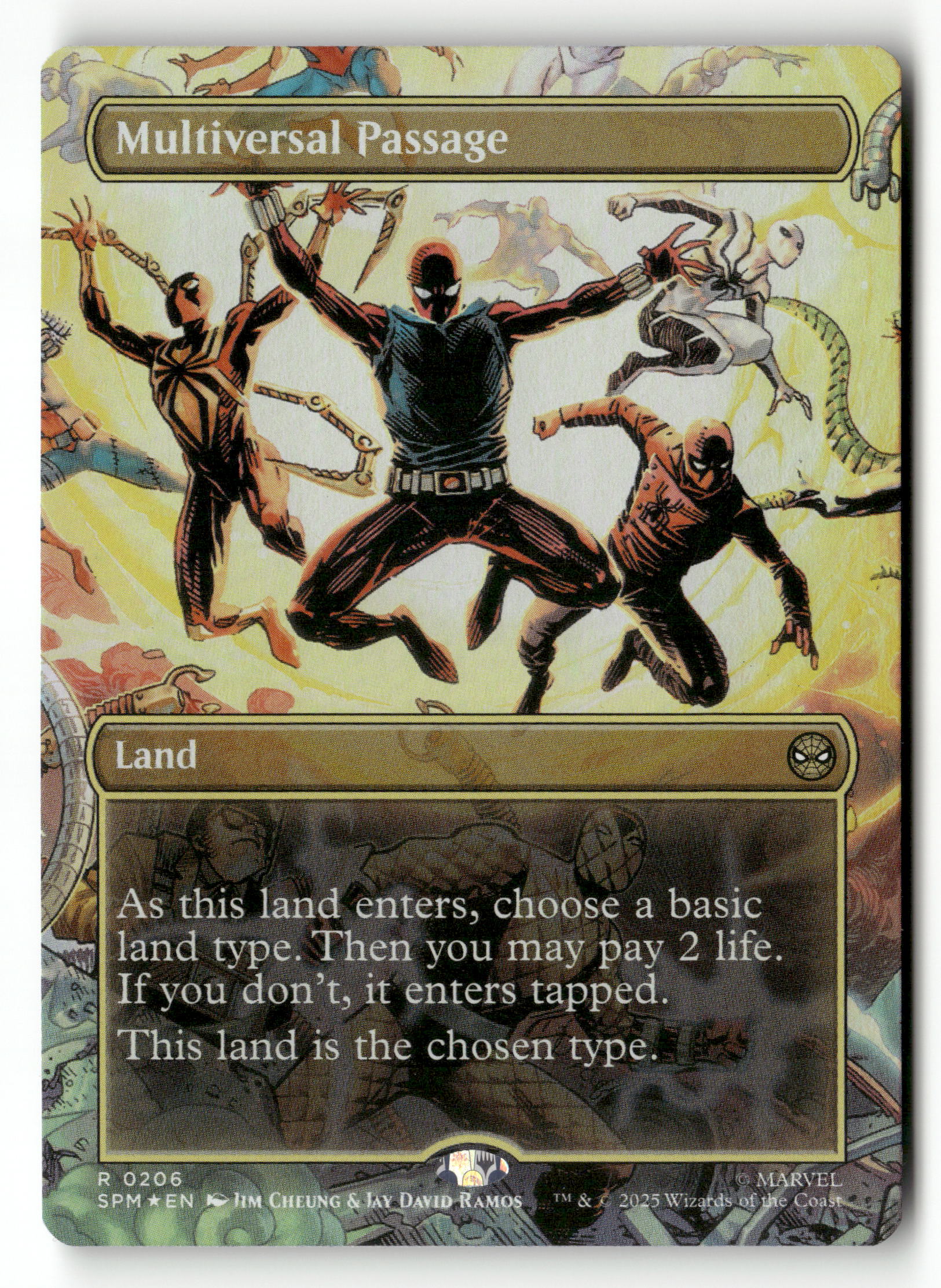 MTG Marvel's Spider-Man  206 Multiversal Passage (Borderless) R NM FOIL