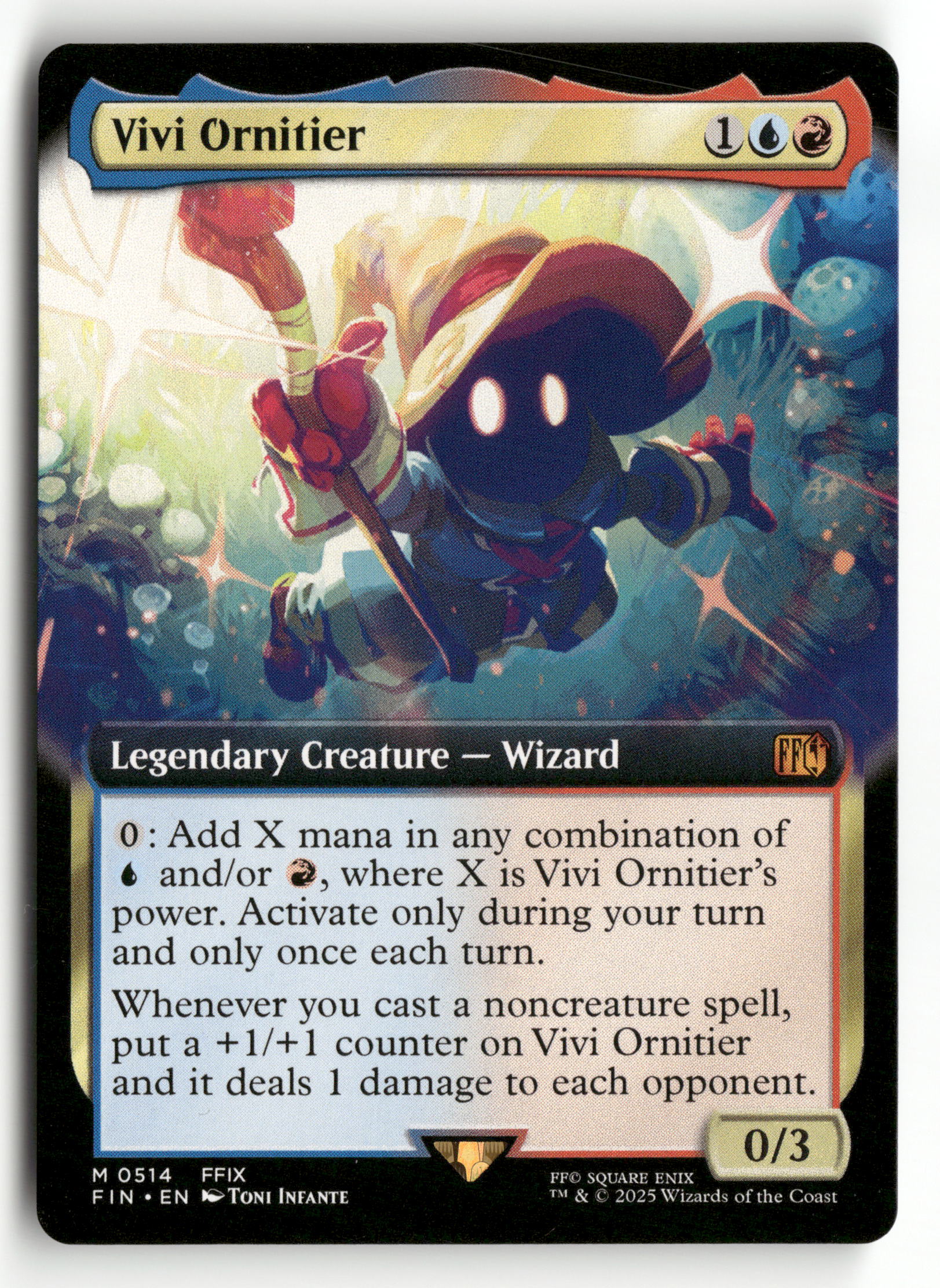 MTG FINAL FANTASY 514 Vivi Ornitier (Extended Art) M NM