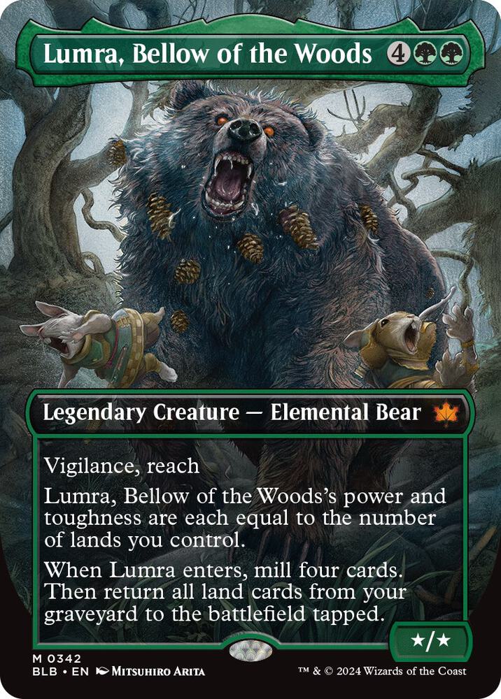 Lumra, Bellow of the Woods 342 (Bloomburrow)  - Borderless