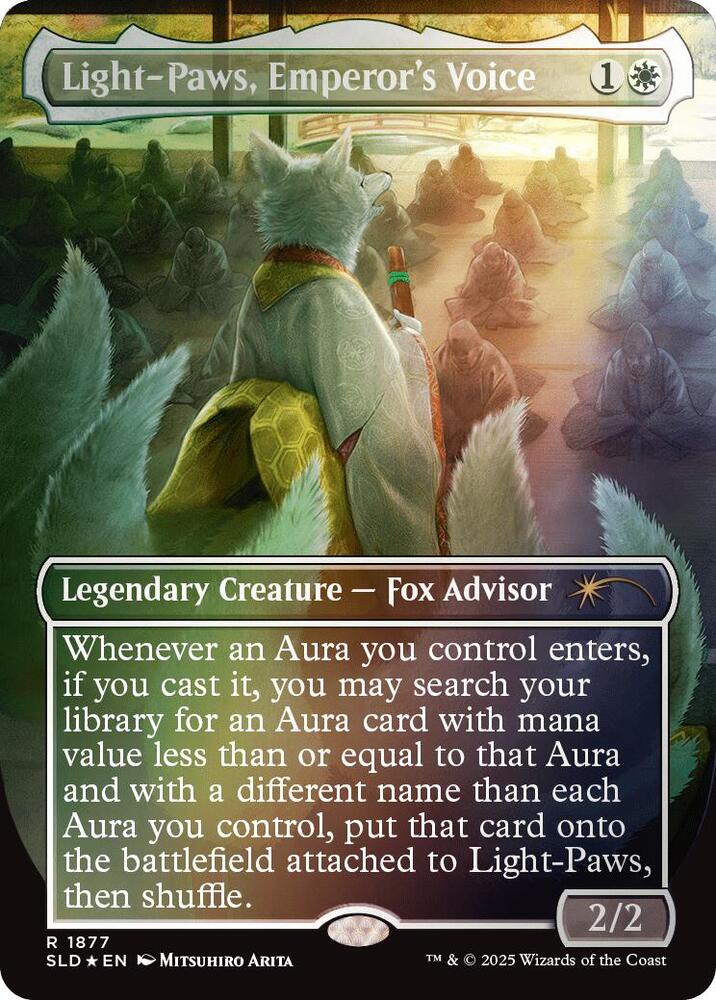 Light-Paws, Emperor's Voice 1877 (Secret Lair Drop Series)  - Borderless Rainbow Foil