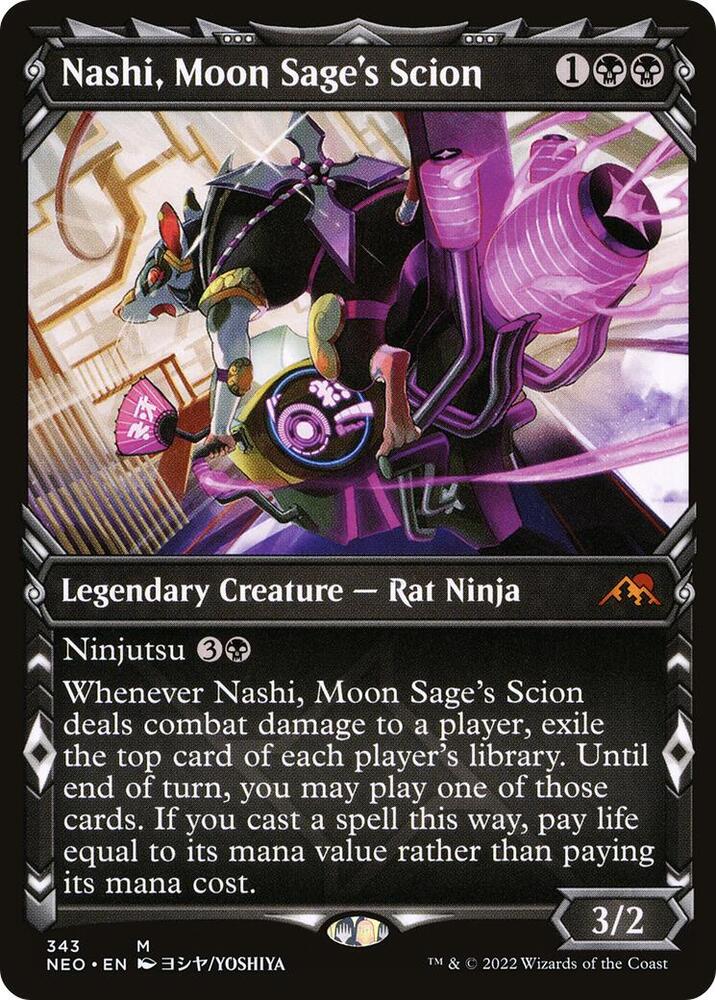 Nashi, Moon Sage's Scion 343 (Kamigawa: Neon Dynasty)  - Showcase