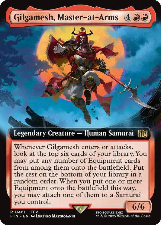 Gilgamesh, Master-at-Arms 461/309 (FINAL FANTASY)  - Extended Art Foil