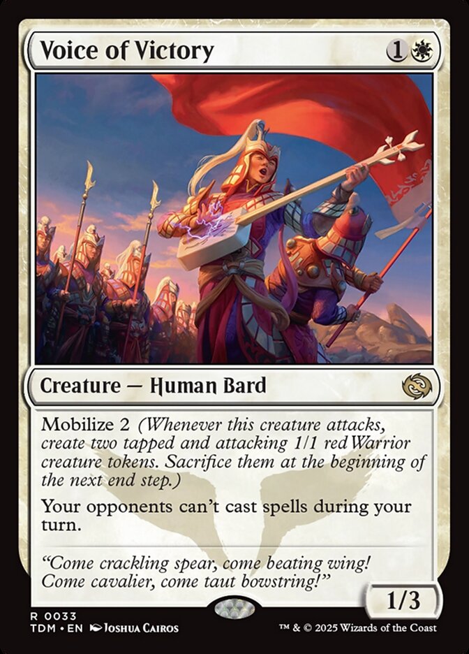 Voice of Victory 33 (Tarkir: Dragonstorm)  - Foil