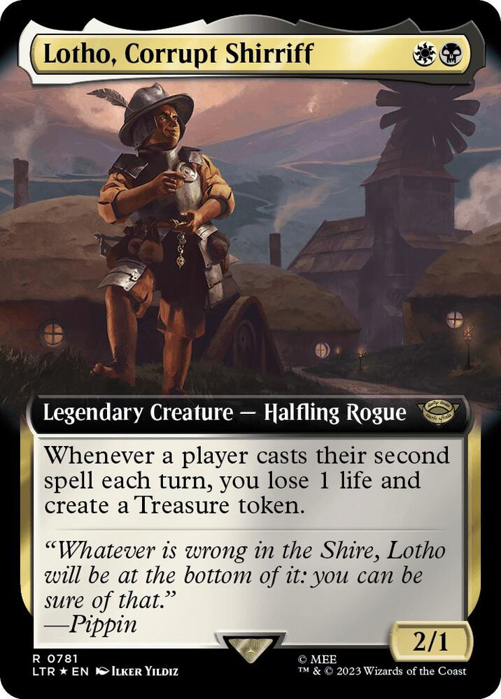Lotho, Corrupt Shirriff 781/281 (Universes Beyond: The Lord of the Rings: Tales of Middle-earth)  - Extended Art Surge Foil