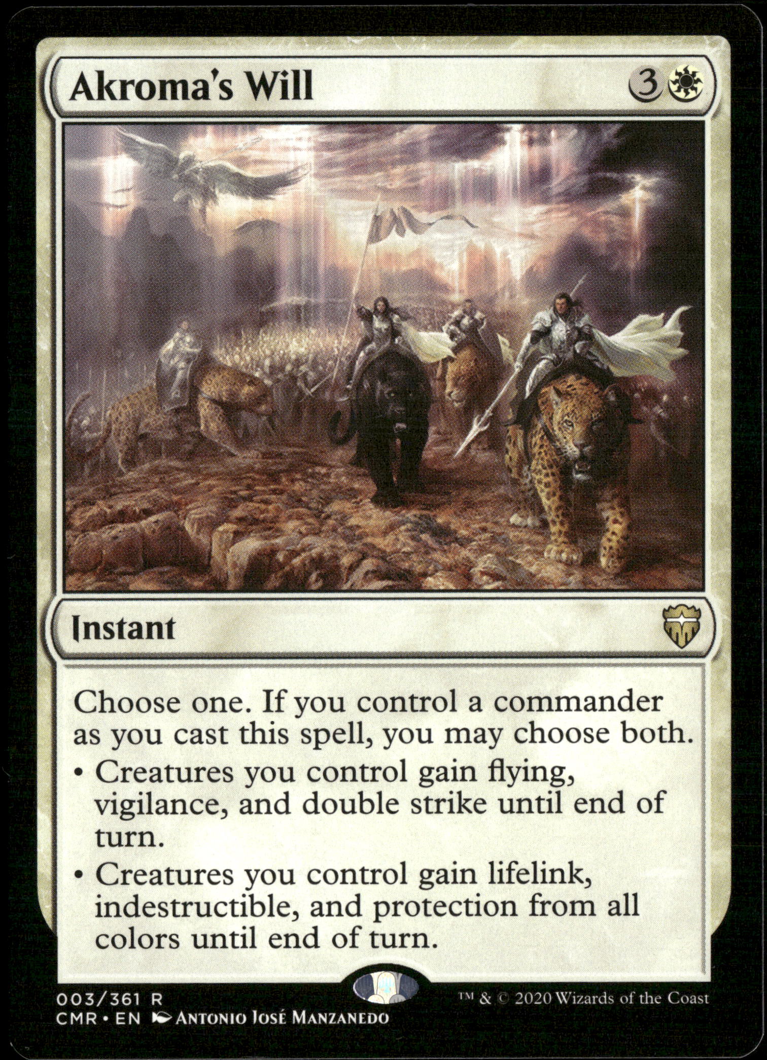 Magic The Gathering Commander Legends  3 Akroma's Will R NM