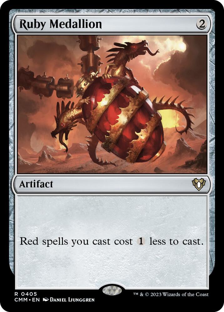 MTG Commander Masters 405 Ruby Medallion R NM