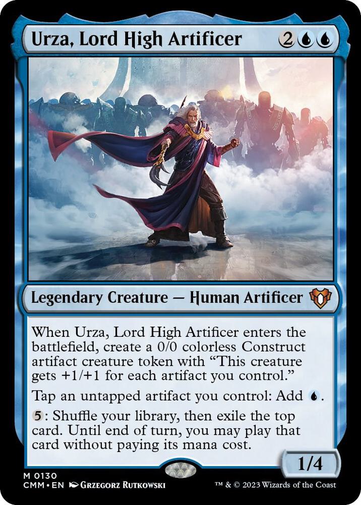 MTG Commander Masters 130 Urza, Lord High Artificer M NM