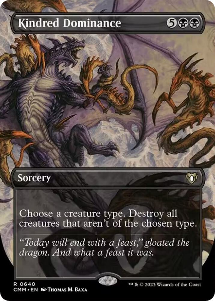 MTG Commander Masters 640 Kindred Dominance (Borderless) R NM