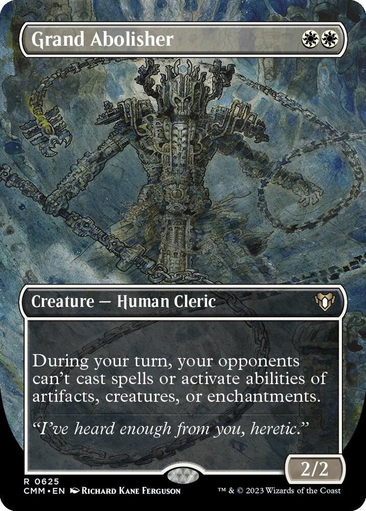MTG Commander Masters 625 Grand Abolisher (Borderless) R NM Foil