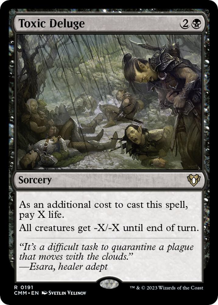 MTG Commander Masters 191 Toxic Deluge R NM Foil