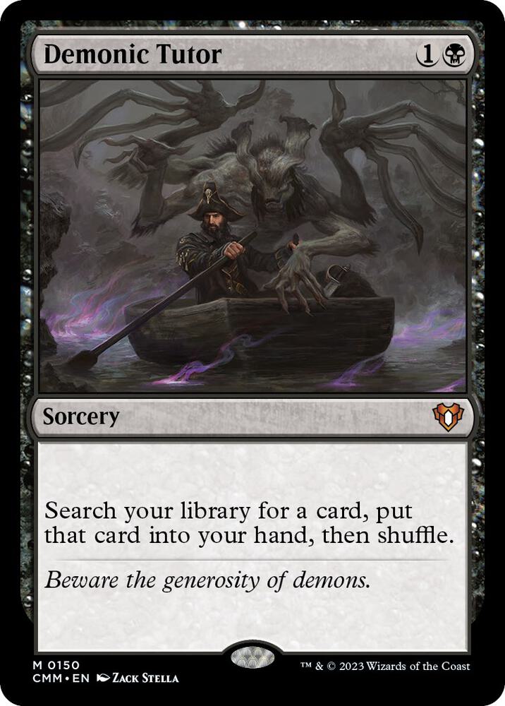 MTG Commander Masters 150 Demonic Tutor M NM