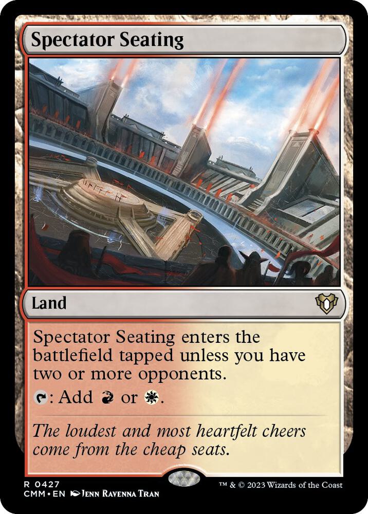 MTG Commander Masters 427 Spectator Seating R NM Foil