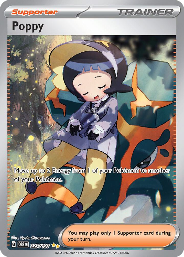 2023 Pokemon SV03: Obsidian Flames Poppy - 227/197 Special Illustration Rare