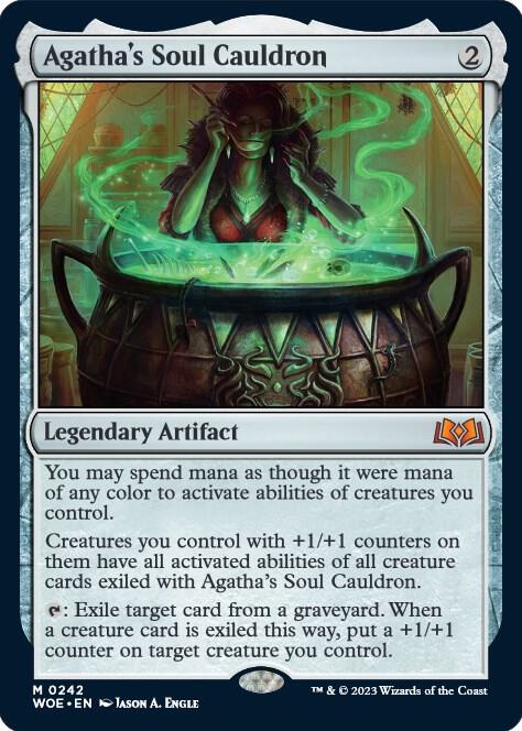 MTG Wilds of Eldraine 242 Agatha's Soul Cauldron M NM Foil