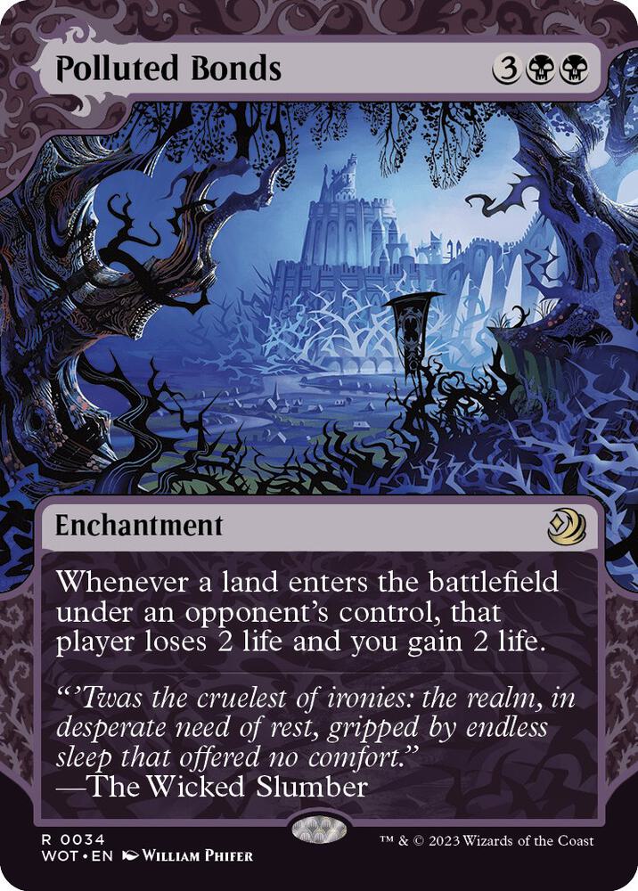 MTG Wilds of Eldraine: Enchanting Tales 34 Polluted Bonds R NM