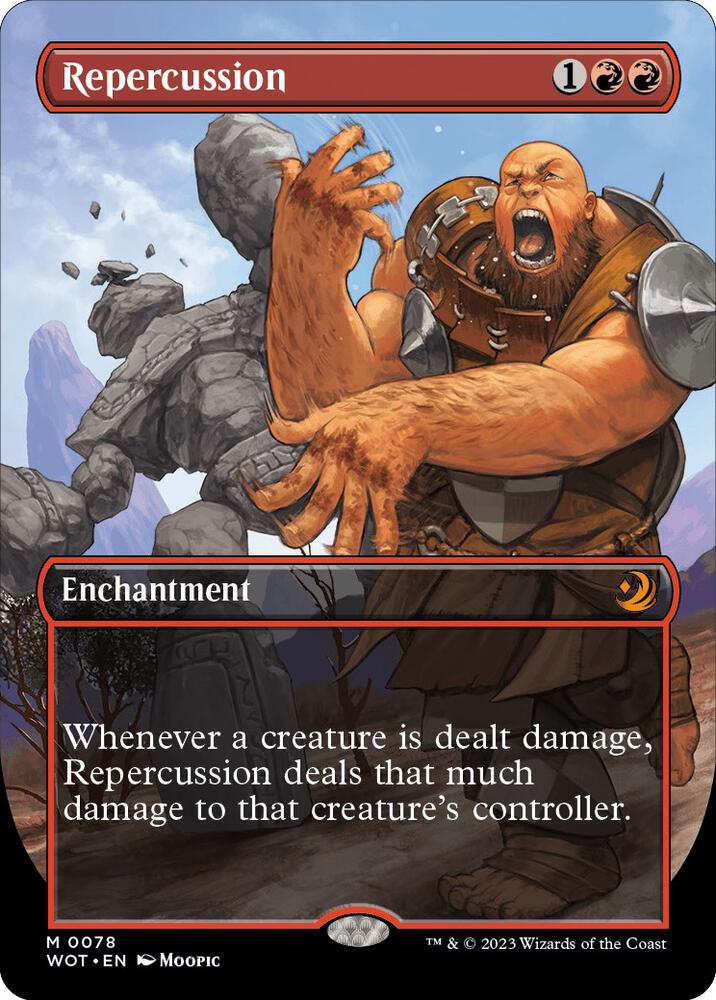 MTG Wilds of Eldraine: Enchanting Tales 78 Repercussion (Anime Borderless) M NM