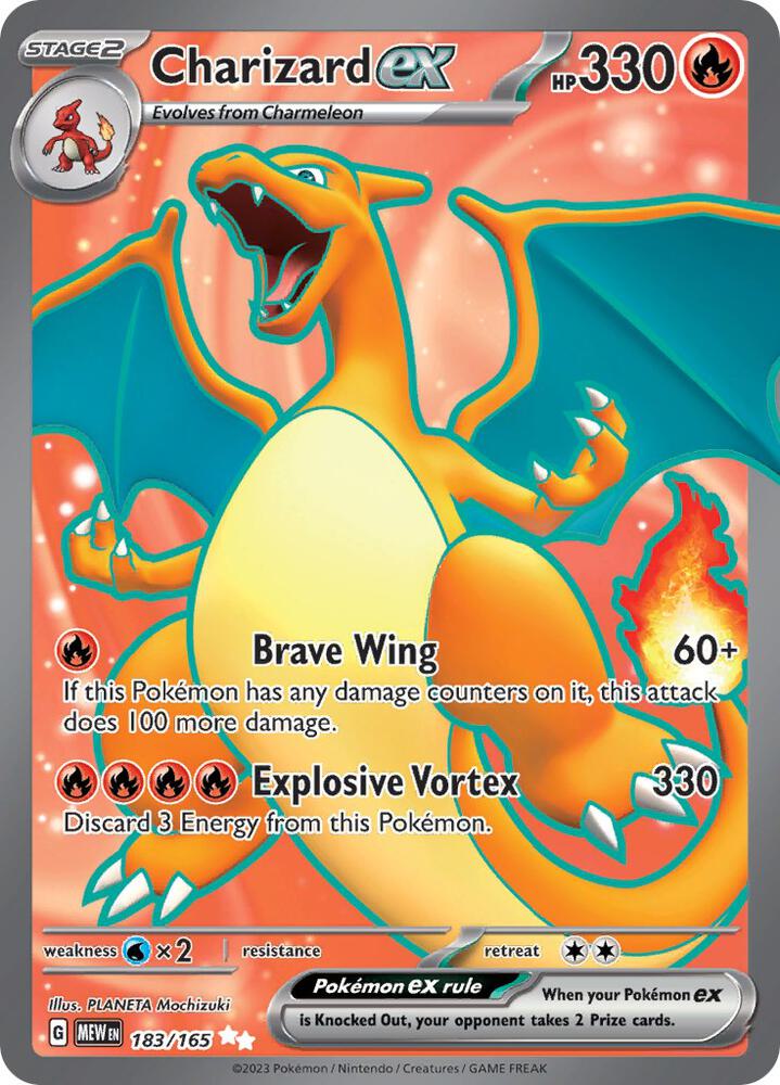 2023 Pokemon SV: Scarlet & Violet 151 Charizard ex - 183/165 Ultra Rare
