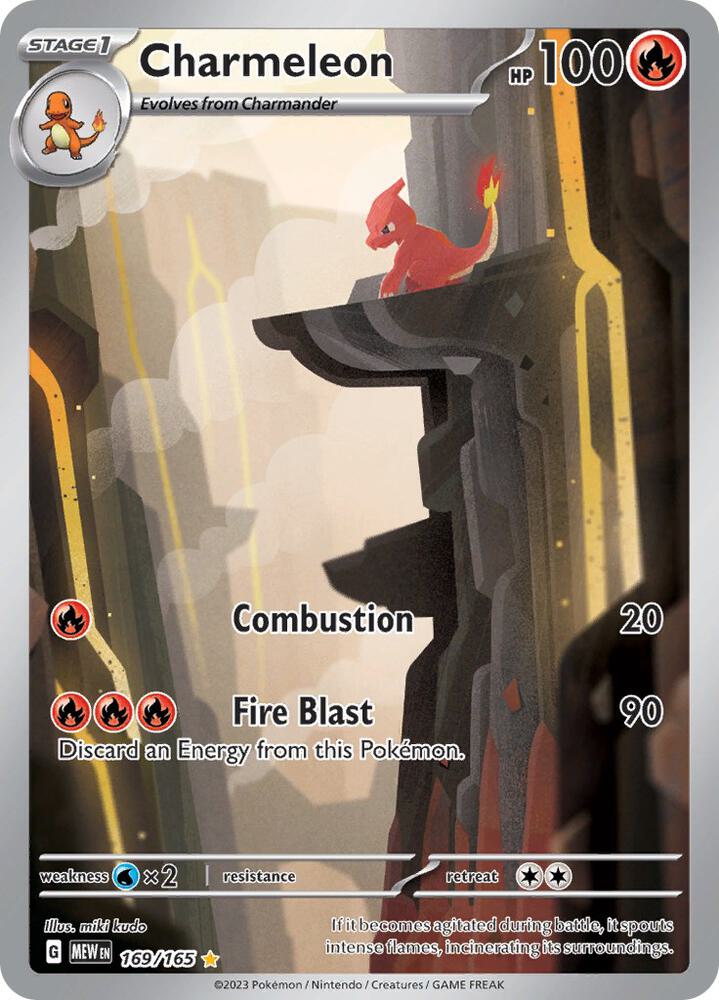 2023 Pokemon SV: Scarlet & Violet 151 Charmeleon - 169/165 Illustration Rare
