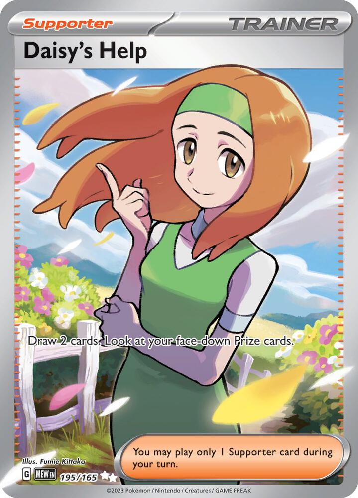 2023 Pokemon SV: Scarlet & Violet 151 Daisy's Help - 195/165 Ultra Rare