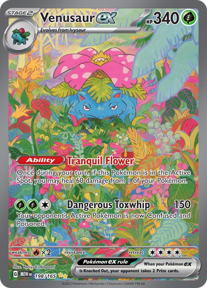 2023 Pokemon SV: Scarlet & Violet 151 Venusaur ex - 198/165 SIR