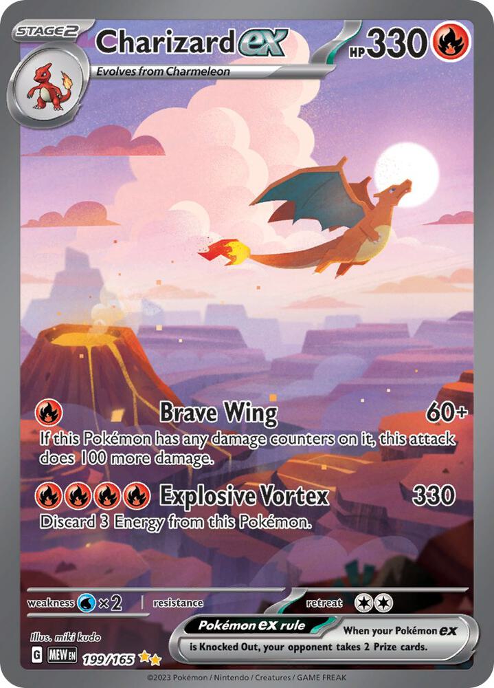 2023 Pokemon SV: Scarlet & Violet 151 Charizard ex - 199/165 SIR
