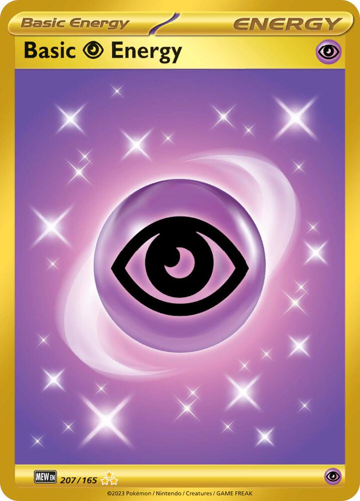 2023 Pokemon SV: Scarlet & Violet 151 Basic Psychic Energy - 207/165 Hyper Rare