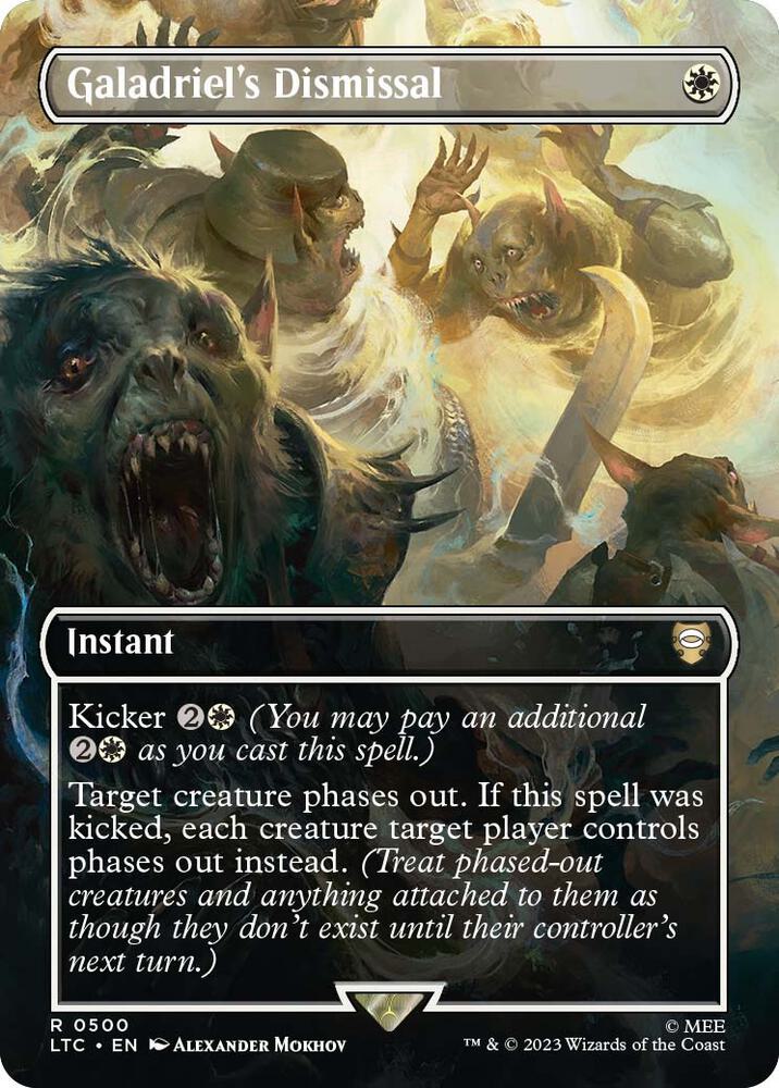 MTG The Lord of the Rings: 500 Galadriel's Dismissal (Borderless)NM Foil