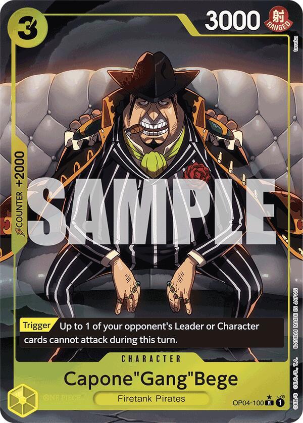 Capone"Gang"Bege OP04-100 (Premium Booster -The Best-)  - Alternate Art Foil