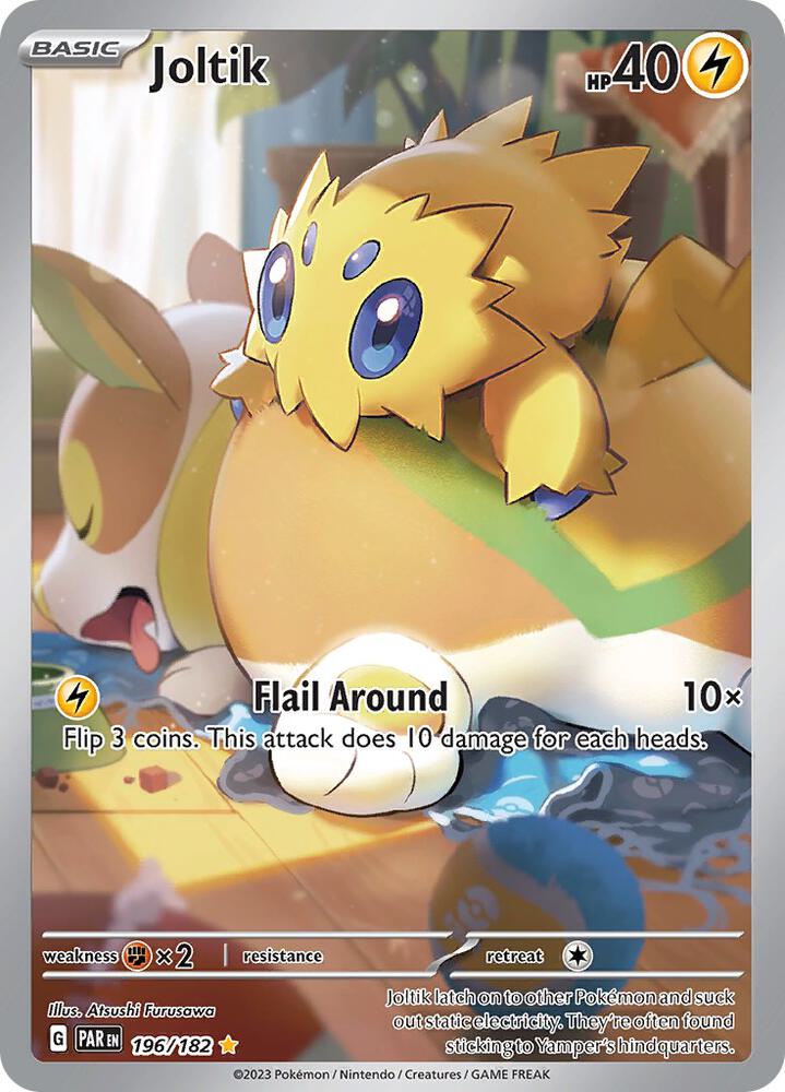 2023 Pokemon SV04: Paradox Rift Joltik - 196/182 Illustration Rare