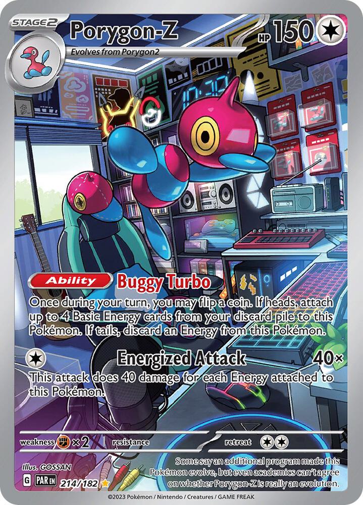 2023 Pokemon SV04: Paradox Rift Porygon-Z - 214/182 Illustration Rare