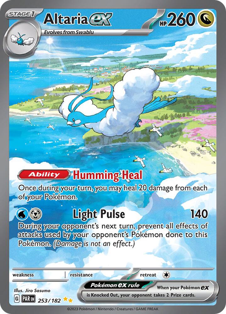 2023 Pokemon SV04: Paradox Rift Altaria ex - 253/182 Special Illustration Rare