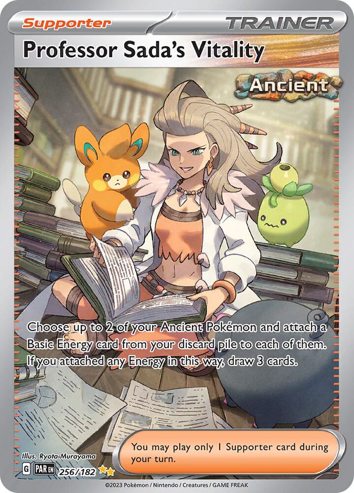 2023 Pokemon SV04: Paradox Rift Professor Sada's Vitality - 256/182 SIR