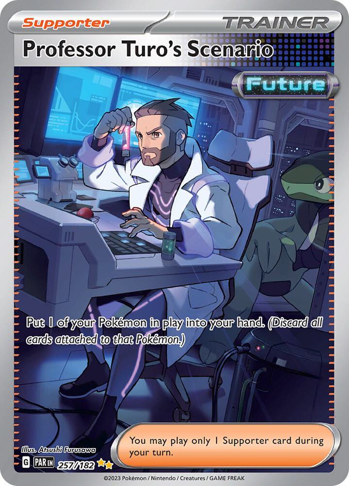 2023 Pokemon SV04: Paradox Rift Professor Turo's Scenario - 257/182 SIR