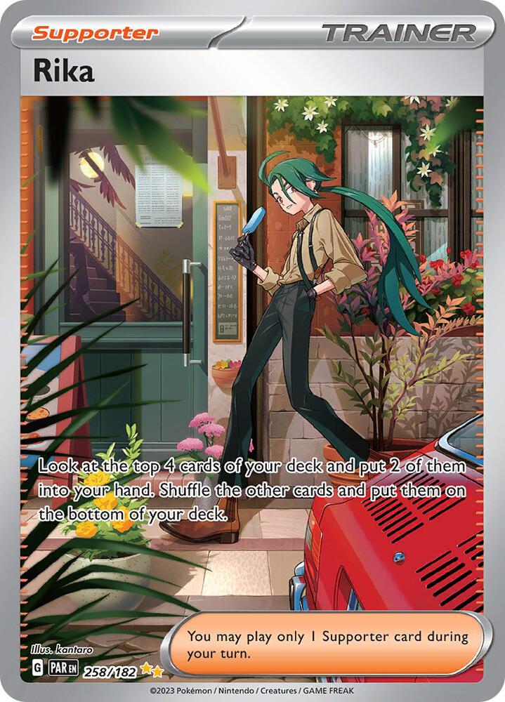 2023 Pokemon SV04: Paradox Rift Rika - 258/182 Special Illustration Rare