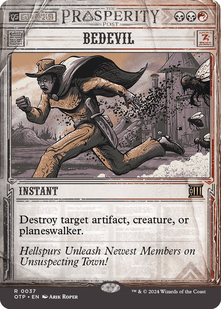 Bedevil 37/65 (Outlaws of Thunder Junction: Breaking News)  - Showcase