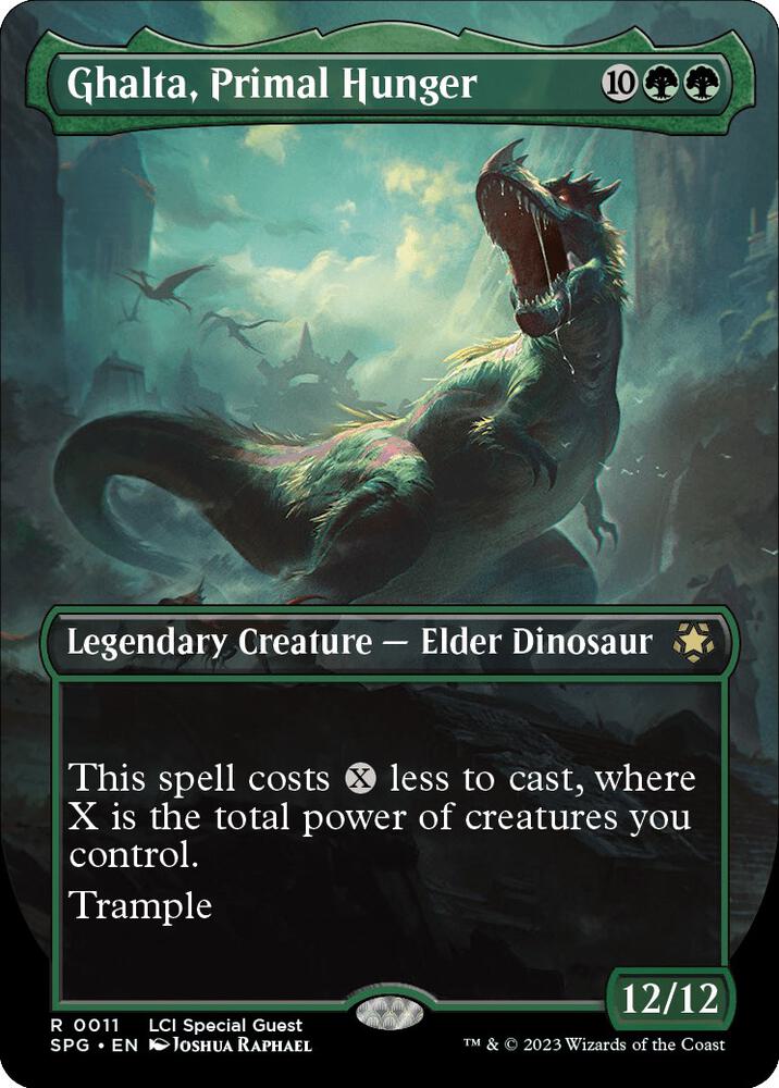 MTG Special Guests 11 Ghalta, Primal Hunger (Borderless) R NM Foil