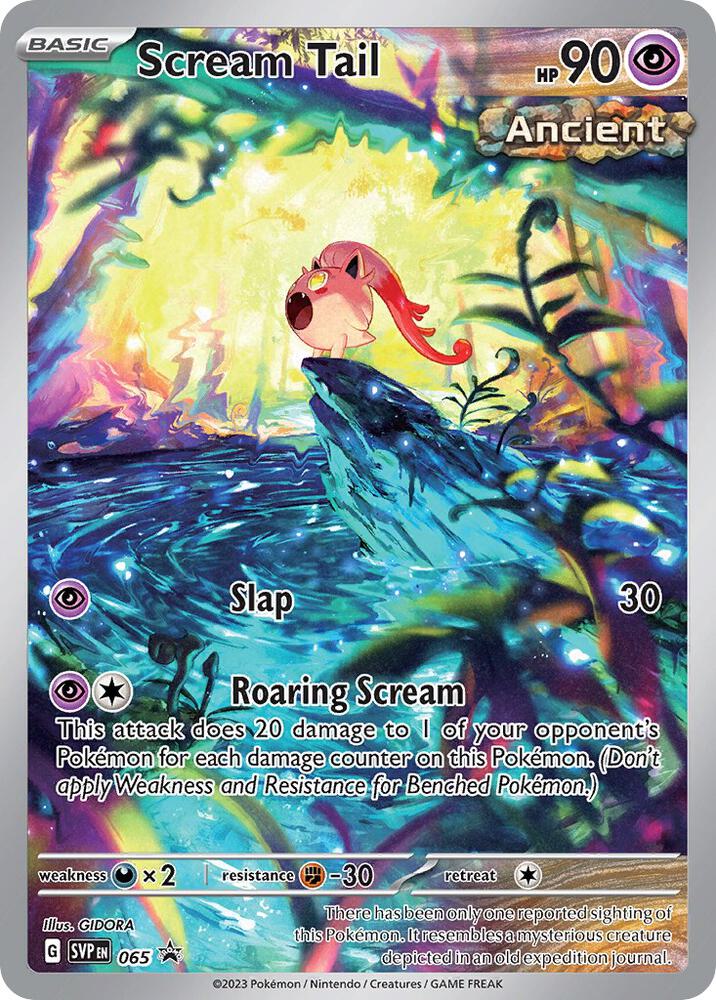2023 Pokemon SV: Scarlet & Violet Promo Cards Scream Tail - 065 Promo