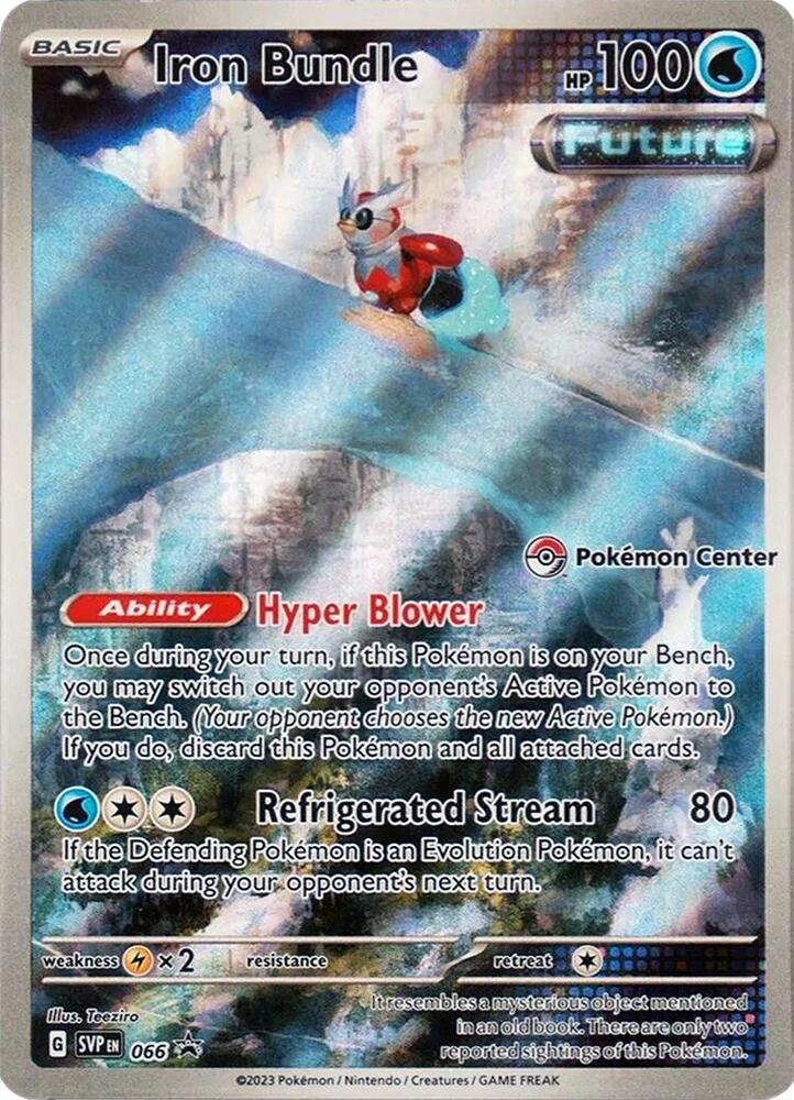 2023 Pokemon SV: Scarlet & Violet Promo Cards Iron Bundle - 066 Pokemon Center