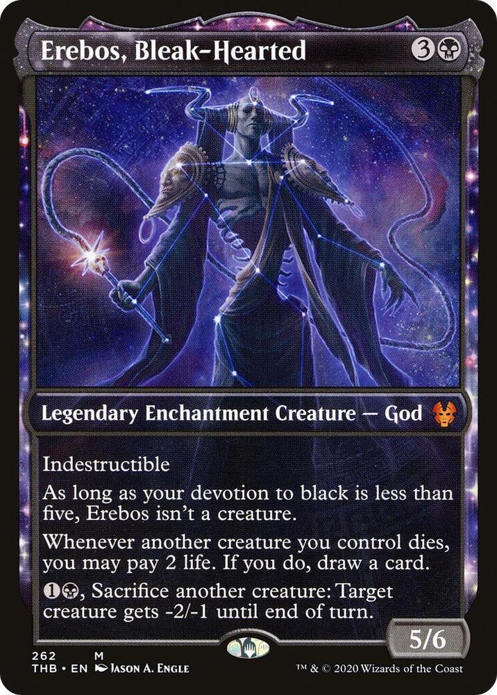 Erebos, Bleak-Hearted 262/254 (Theros Beyond Death)  - Showcase Foil