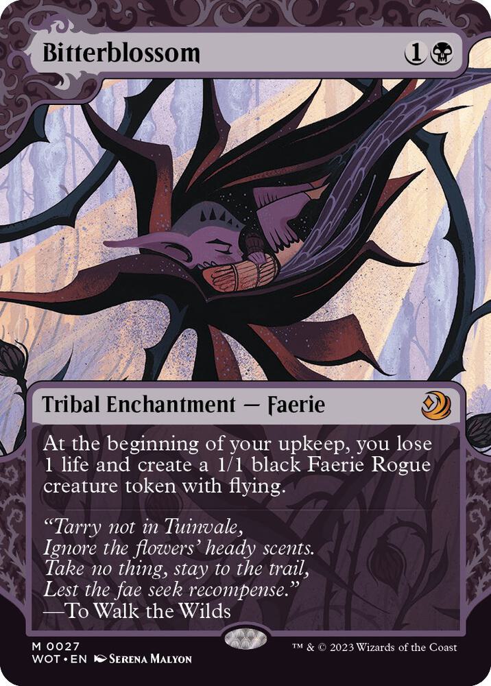 Bitterblossom 27/63 (Wilds of Eldraine: Enchanting Tales)  - Showcase