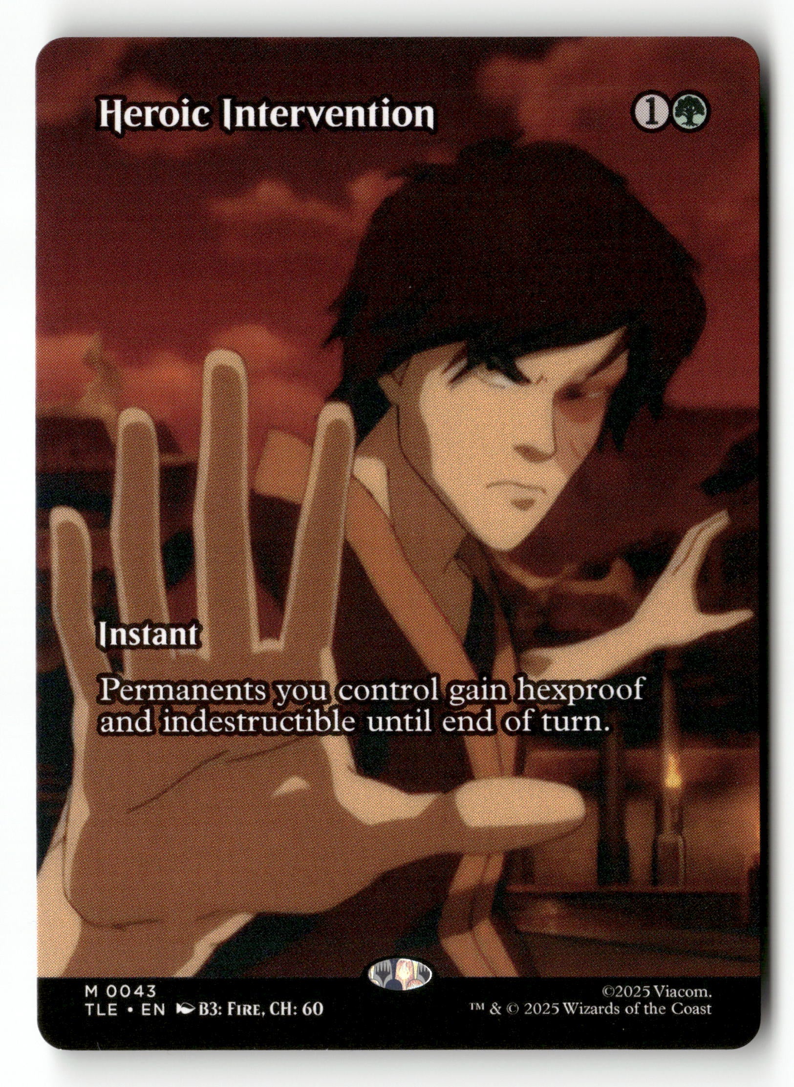 MTG Avatar: The Last Airbender: 43 Heroic Intervention (Borderless) M NM