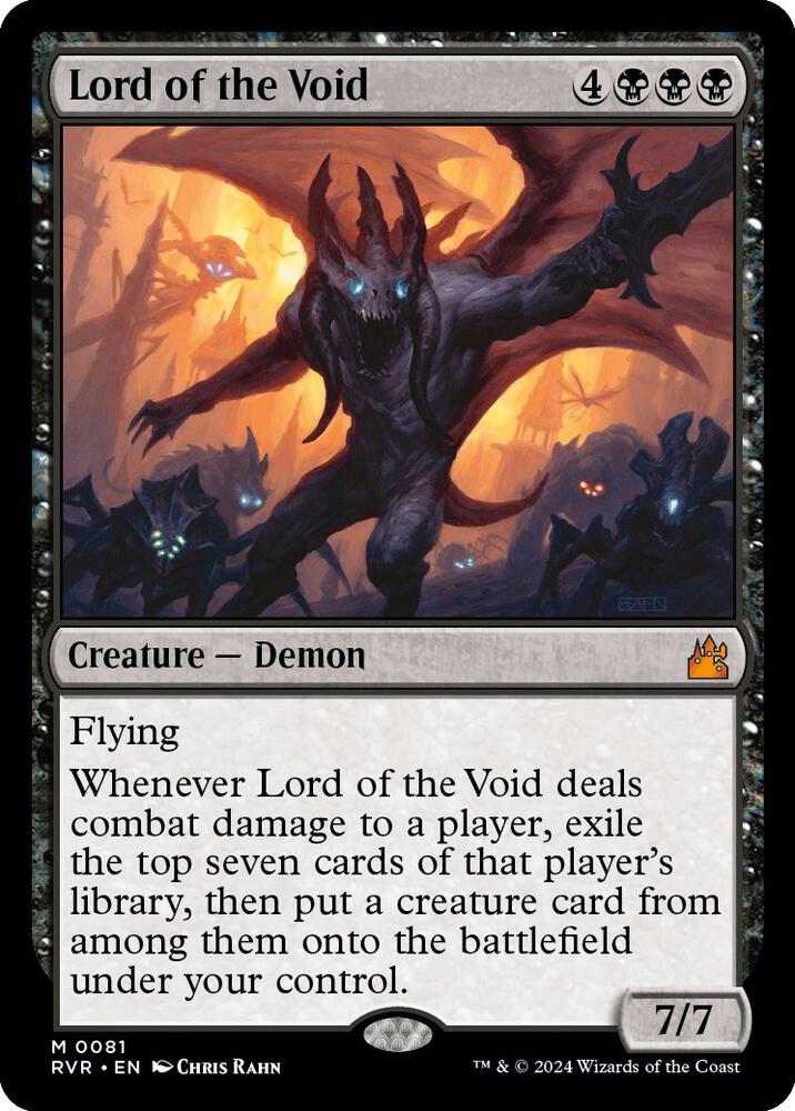 MTG Ravnica Remastered 81 Lord of the Void M NM Foil