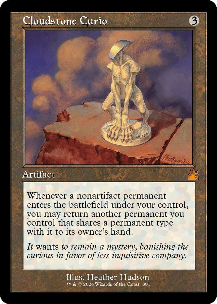 MTG Ravnica Remastered 391 Cloudstone Curio (Retro Frame) M NM Foil