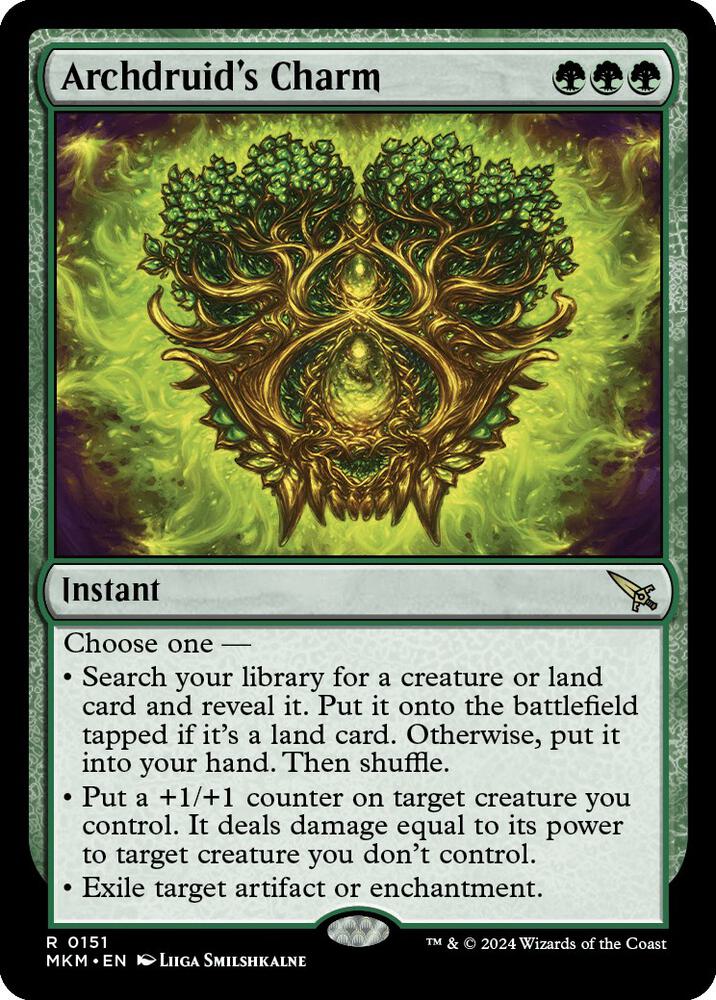 MTG Murders at Karlov Manor 151 Archdruid's Charm R NM