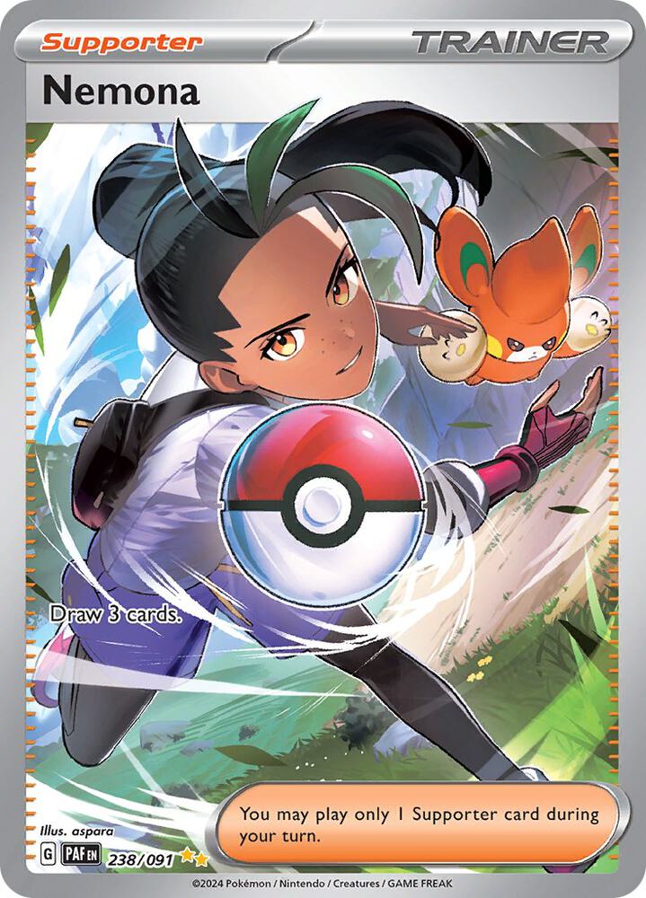 2024 Pokemon SV: Paldean Fates 238/091 Nemona - 238/091 Special Illustration Rare