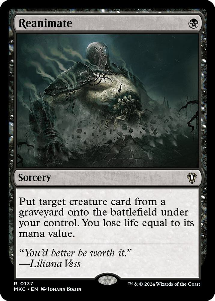 MTG Commander: Murders at Karlov Manor 137 Reanimate R NM