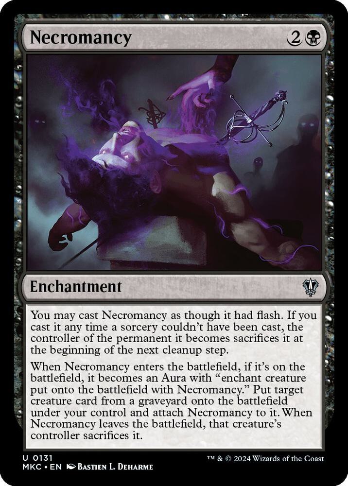 MTG Commander: Murders at Karlov Manor 131 Necromancy U NM