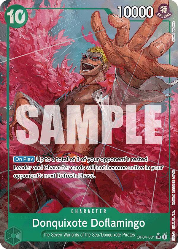 Donquixote Doflamingo OP04-031 (Premium Booster -The Best-)  - Alternate Art Foil