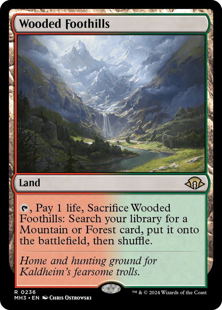 MTG Modern Horizons 3 236 Wooded Foothills R NM